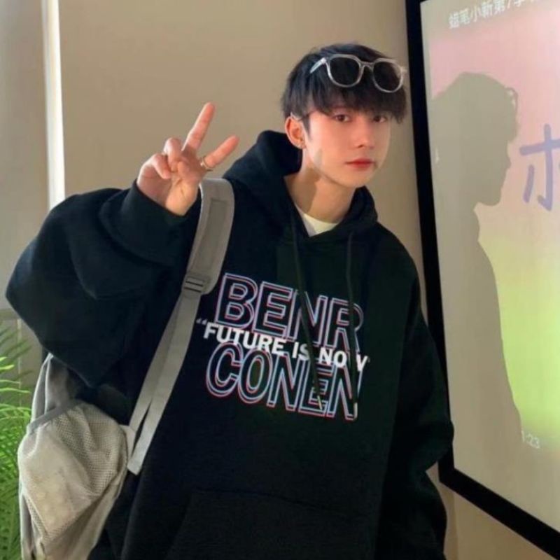 S - XXXXXL(6XL) Hoodie Korean Jumbo BENR CONEN FUTURE IS NOW Urban Style Hoodie BIGSIZE StreetWear Oversize Unisex