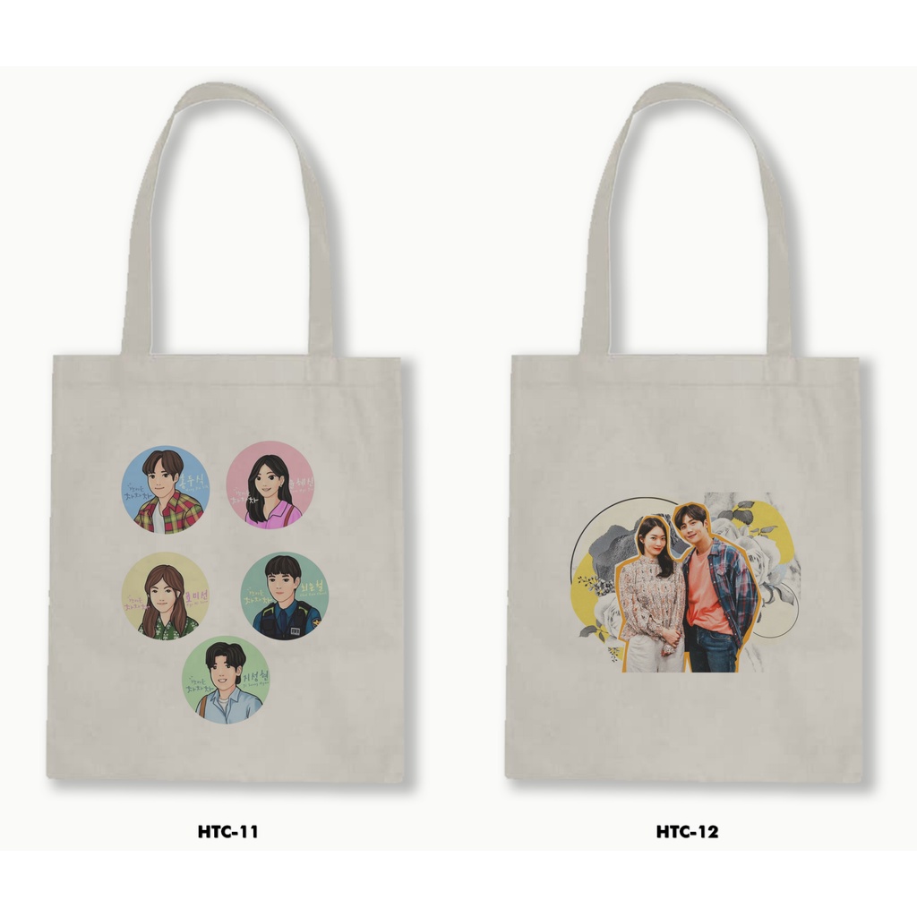 TOTE BAG BLACU - HOMETOWN CHA-CHA-CHA /DRAKOR NETFLIX 01