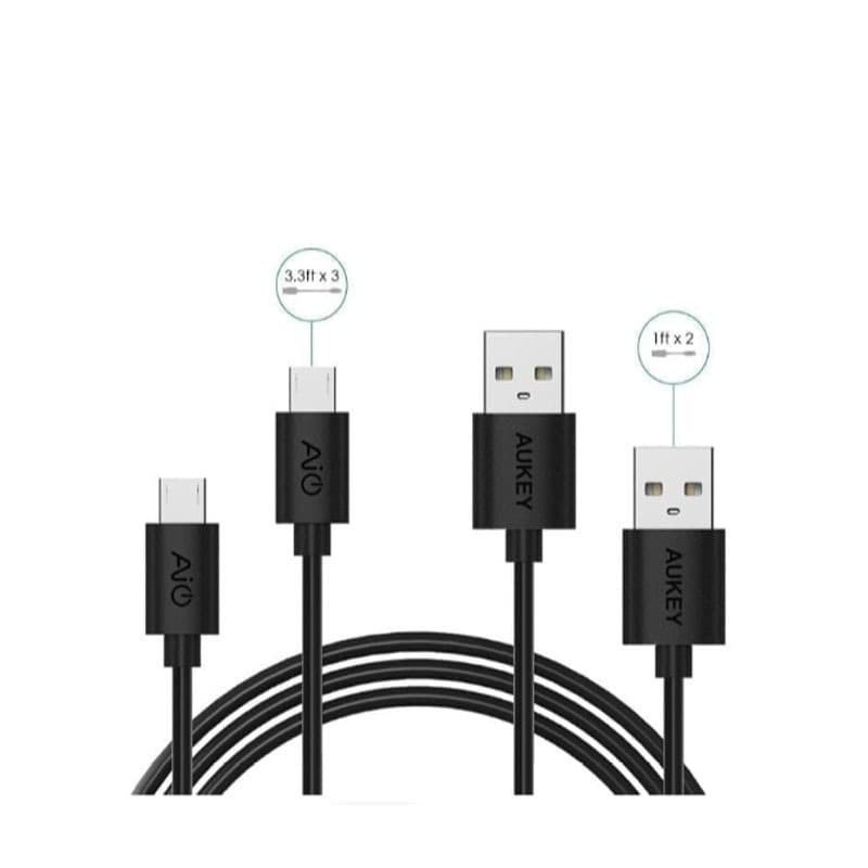 Aukey CB-D5 Cable Mirco USB Multi Length Kabel Mikro Isi 5 CBD5