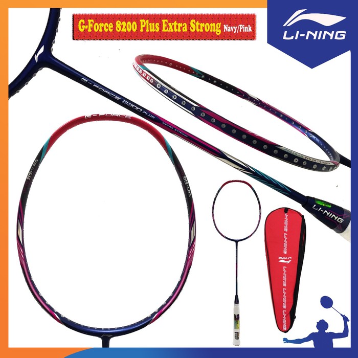 RAKET BADMINTON LINING G FORCE 8000 8200 8800 8900 PLUS ORIGINAL - G FORCE 8200