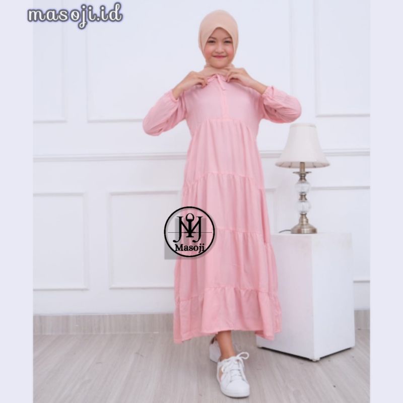 Aisy Gamis Kids ~ Gamis Anak Perempuan / Midi Dress Anak Perempuan Tanggung / Tunik Anak Perempuan-1