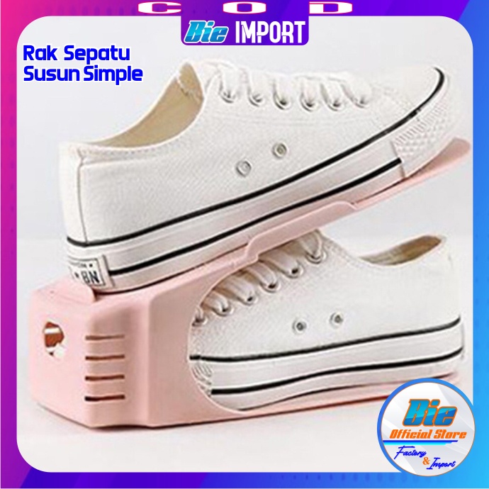 Rak Sepatu 2 Susun Portable Impor Best Seller