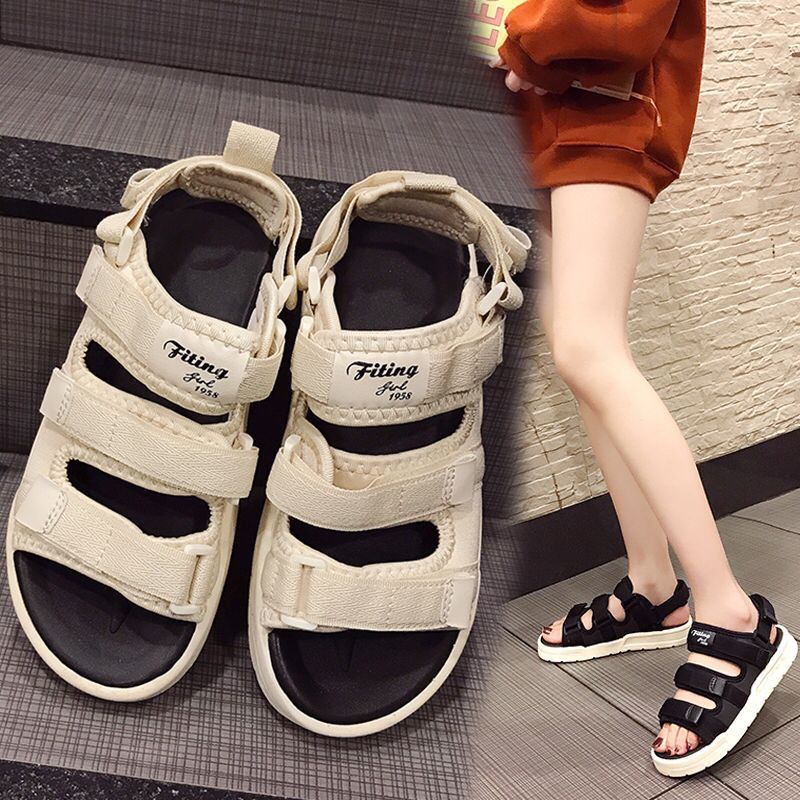 RIBI - Sandal Velcro Wanita Pria / Sendal Cassual / Sendal Gunung Wanita / Korea Style 100% Import