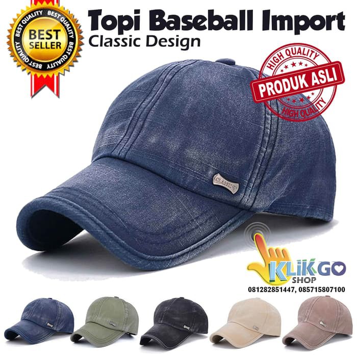 Topi Pria Distrro Original Topi Baseball Cap Import Nypd Terbaru  ML138 Topi Baseball Import Classi