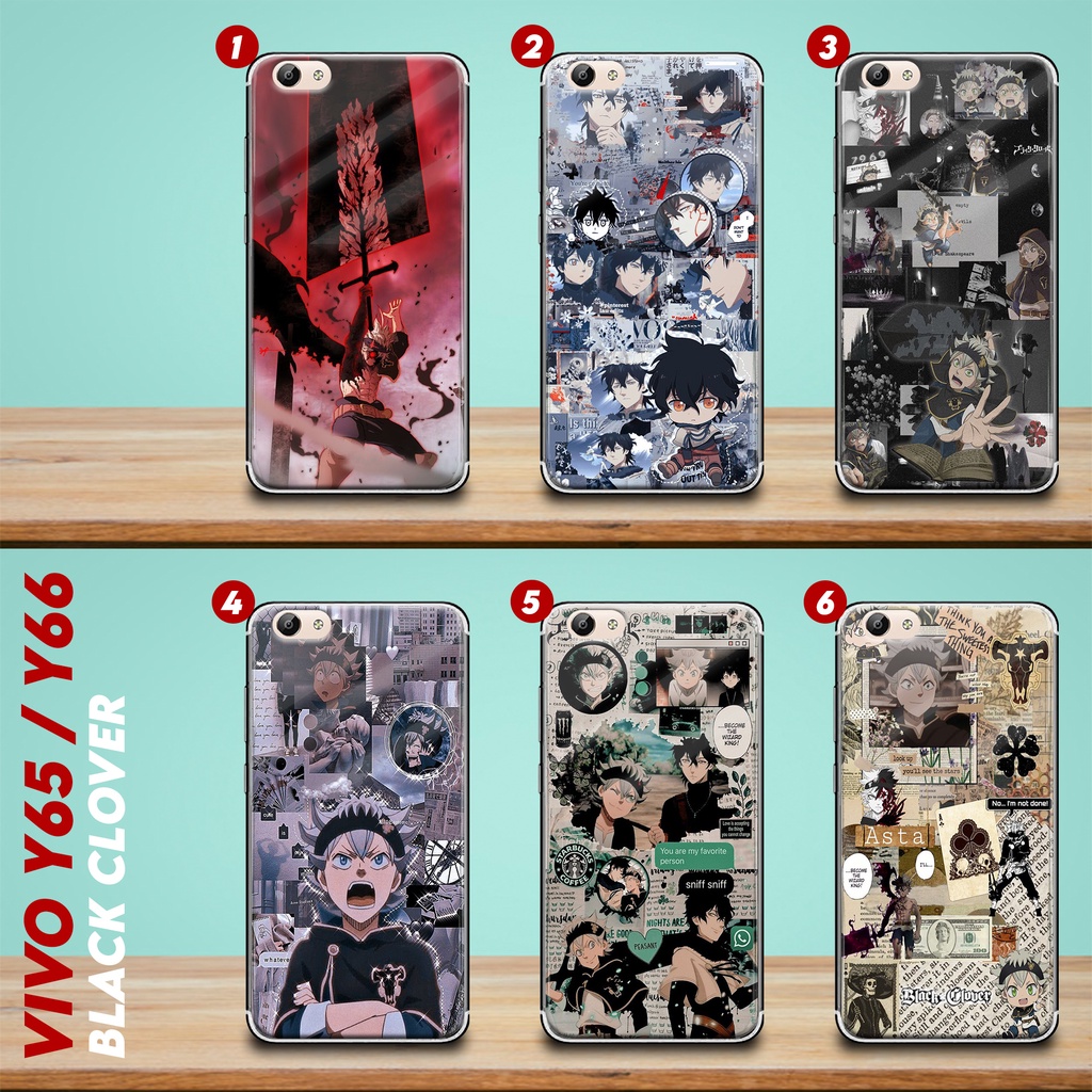 Softcase Kilau (S68) - VIVO Y66/ Y65/ V5/ V5 Lite  - "Black Clover" - Case Casing Handphone Glossy -