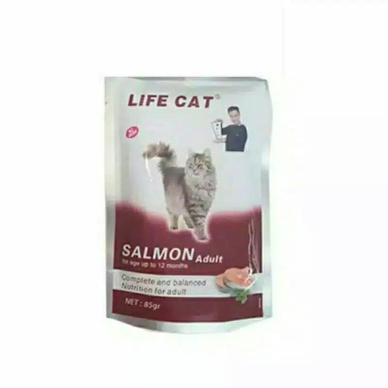 Makanan Kucing Basah Life Cat Pouch 85Gram