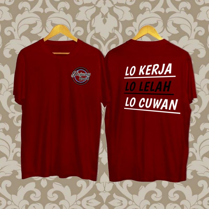 TERJANGKAU KAOS DISTRO PREMIUM LOGO PEJUANG RUPIAH PAKAIAN PRIA WANITA