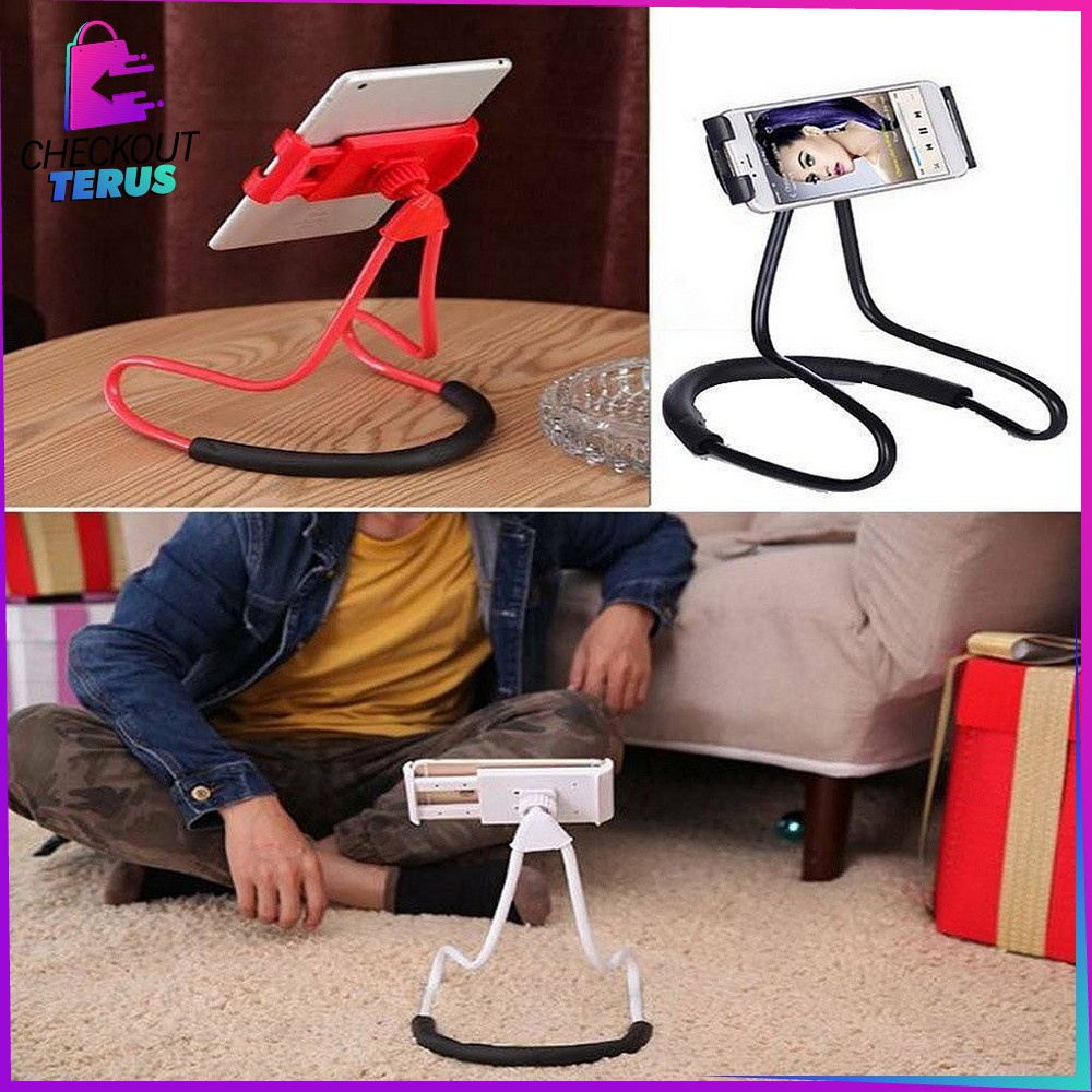 CT C371 Lazy Neck Phone Holder Penyangga HP di Leher Sandaran HP Untuk Nonton Dudukan Handphone di Leher Flexible