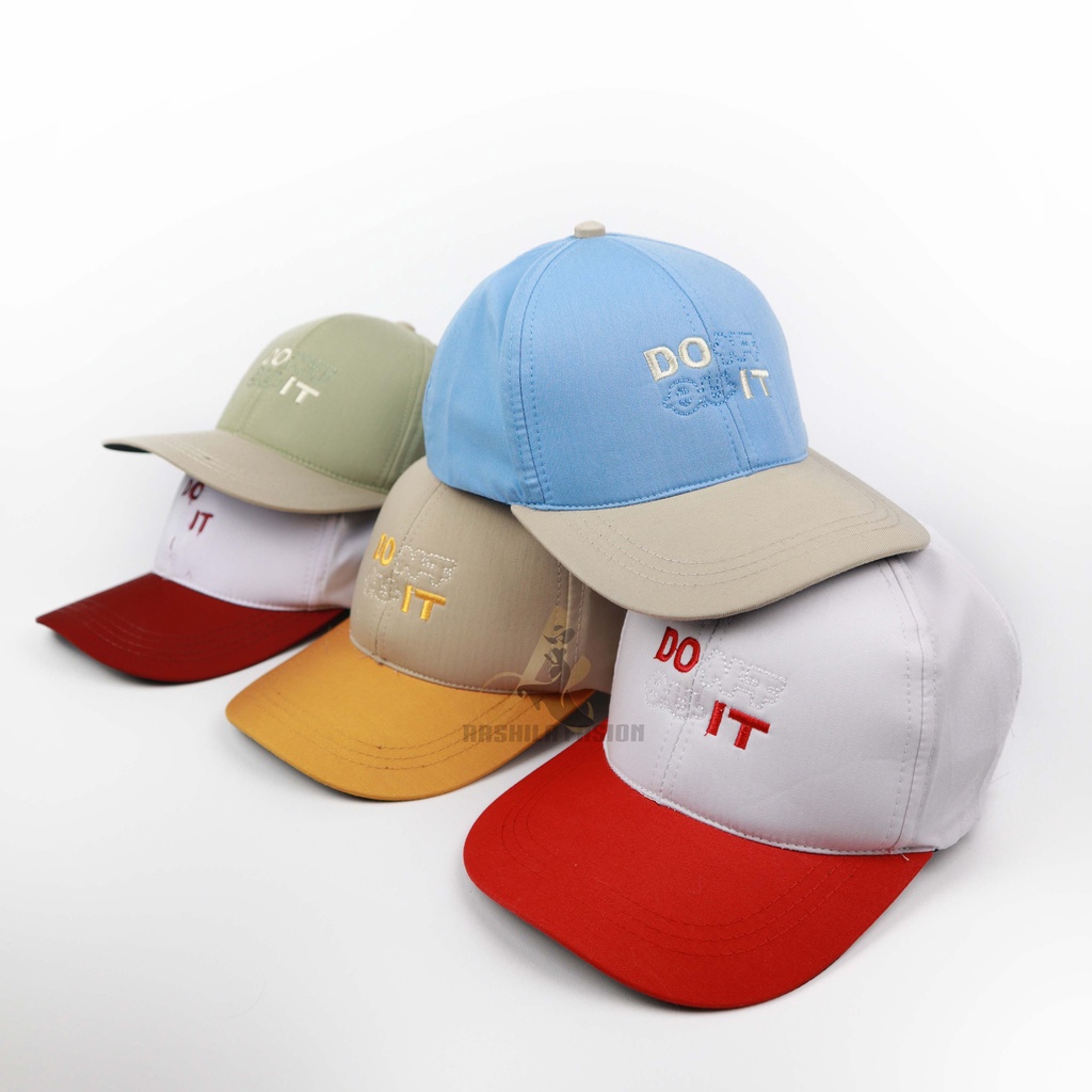 Topi Baseball Anak Bordir Do It Bahan Drill Premium Usia 2-10 Tahun