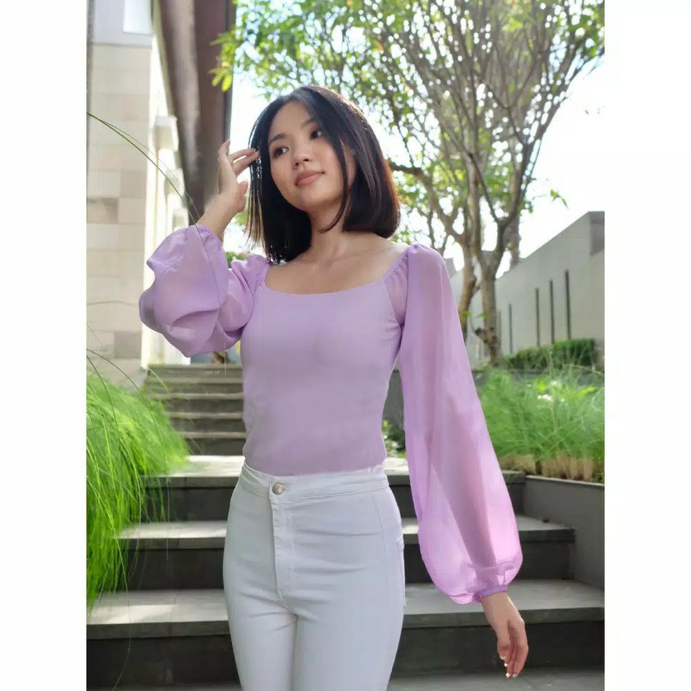 BAJU KOREA LENGAN BALON BEST SELLER