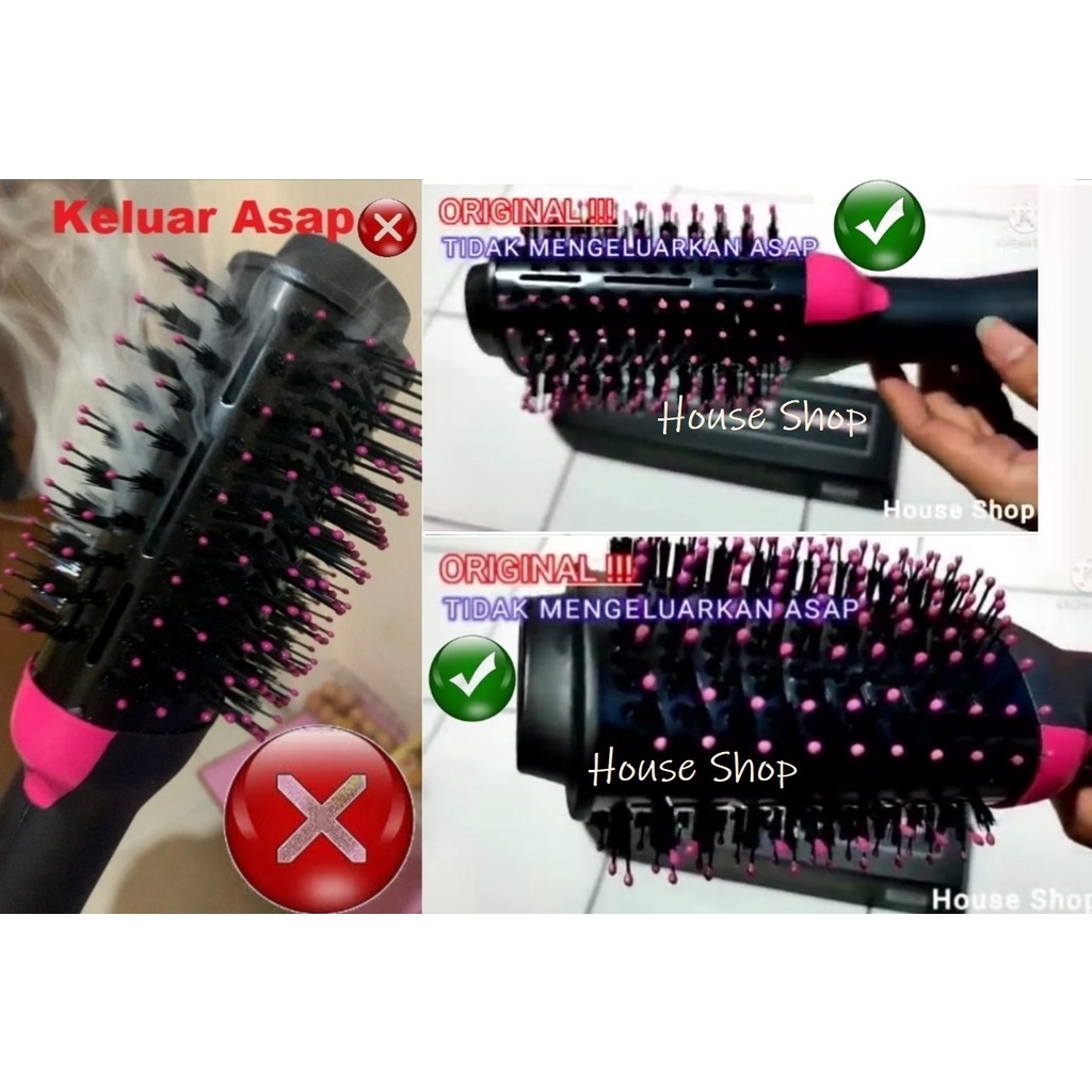 HS-0014 Sisir pengering rambut 4 in 1 one step hairdryer styler hot air brush sisir blow impor murah