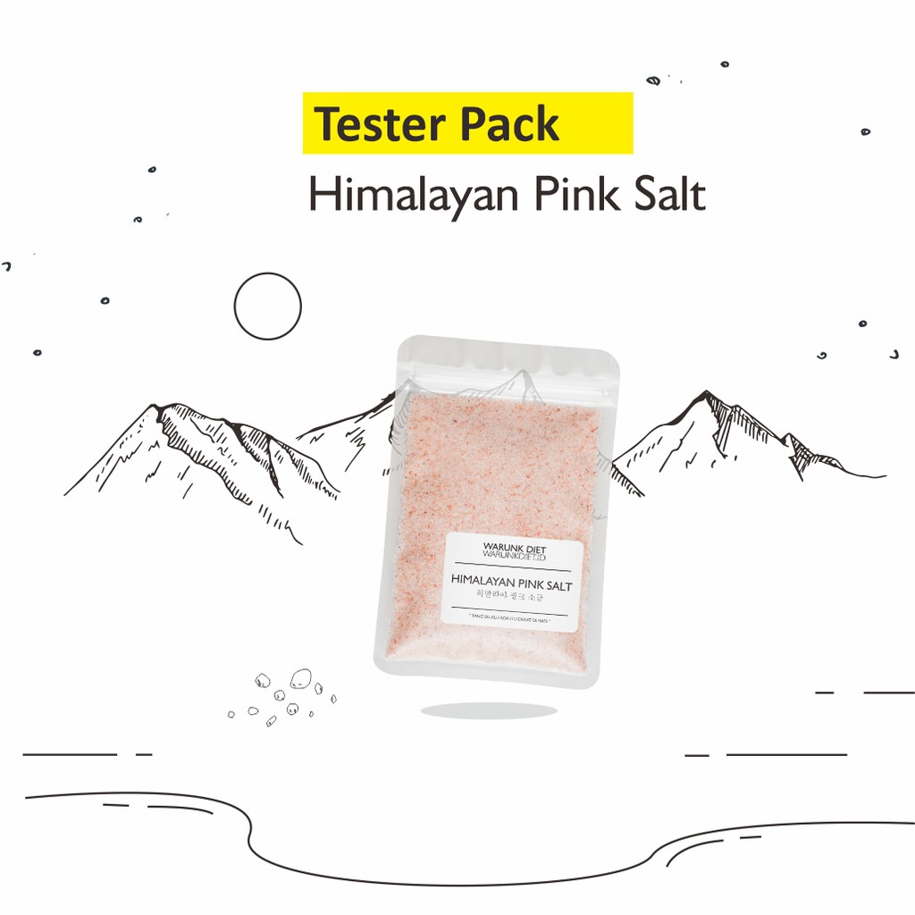 

[ WARUNK DIET ] Himalayan Pink Salt Organic Healthy Garam Low Sodium Diet - Tester Pack Series