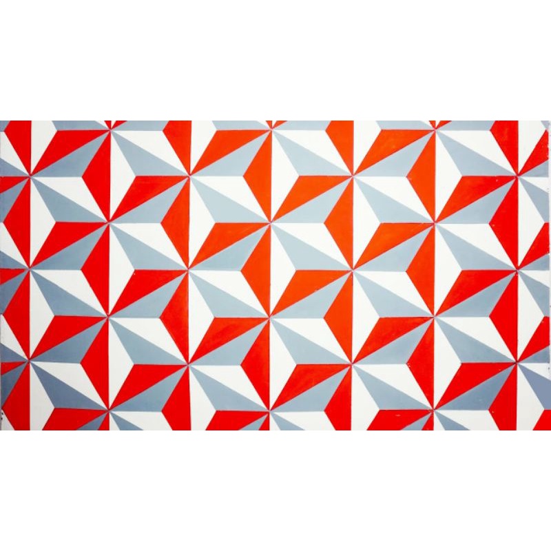 Pola Cat Dinding 3D Motif Bintang Enam / Mal Dekorasi Dinding 3 Dimensi / Bukan Wallpaper stiker