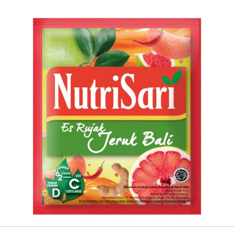 nutrisari rujak jeruk bali dapat 5 sachet