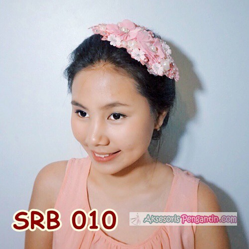 [SIAP KIRIM] HEADPIECE PERNIKAHAN AKSESORIS BRIDAL WEDDING SIRKAM PINK SRB010