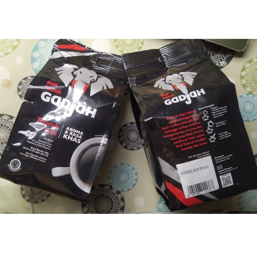 

Kopi Gadjah Tubruk isi 150 gr kopi cap gajah asli lampung