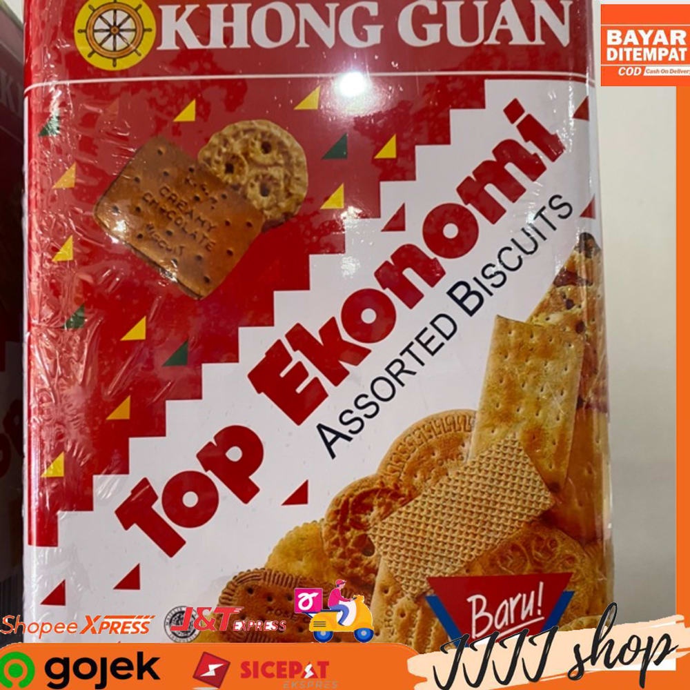 

Biskuit Khong Guan Top Ekonomi Biscuit Aneka Rasa Kemasan kaleng 1150gr