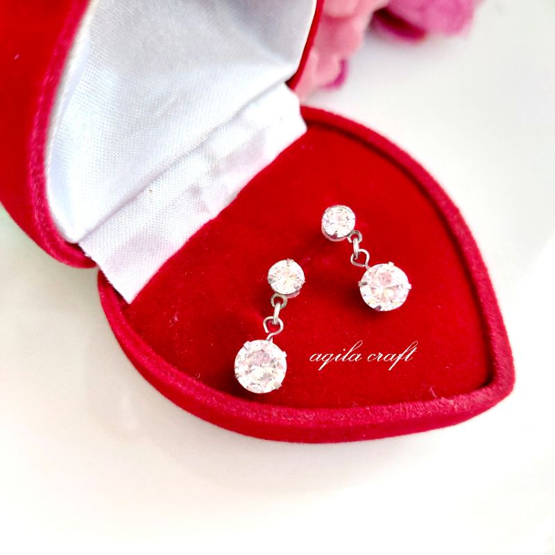 ANTING MONEL/GIWANG SUSUN BULAT NO 6/ANTING TUSUK/CUBLEK DIAMOND/ANTING WANITA KEKINIAN