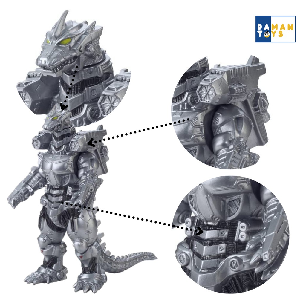 MECHA GODZILLA  ACTION FIGURE GODZILLA KAIJU BIG SIZE 35CM/MAINAN ANAK LAKI /FIGURE/ GODZILA VS KONG