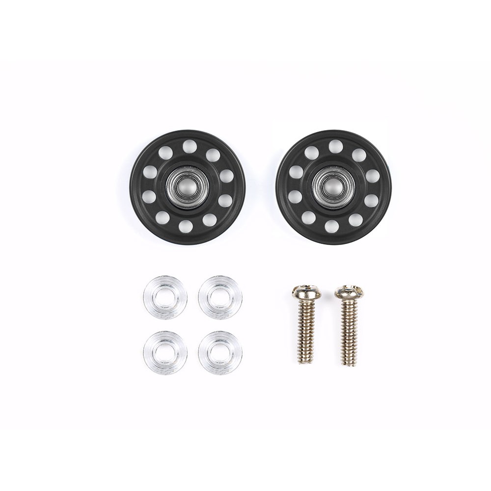 Tamiya ROLLER LW 13mm Aluminum Ball Race Rollers Ringless Black # 95499