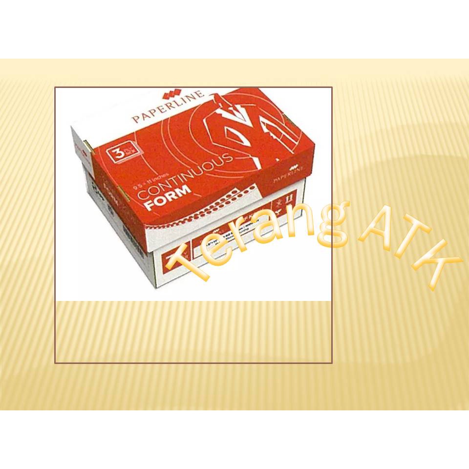 

Continuous Form 9.5 inch x 11 inch 3 ply NCR Paperline
