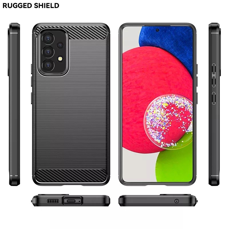 SAMSUNG A23 CASE IPAKY CARBON SOFTCASE SILIKON KARBON SOFT KARET CASING COVER PELINDUNG BELAKANG