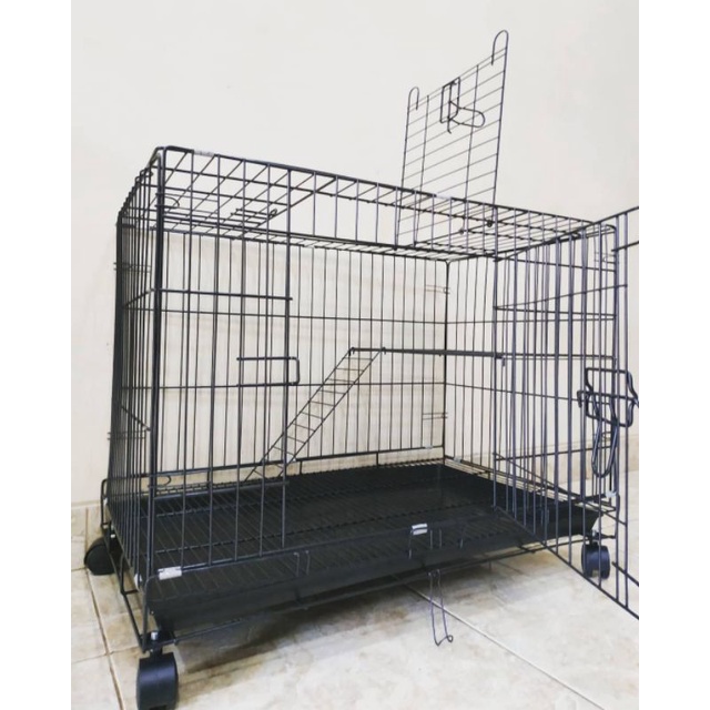 KANDANG KUCING lipat tingkat 1 size XXL 90x60x65