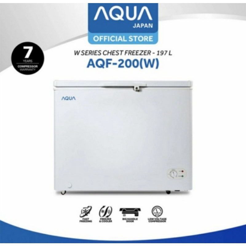 Chest Freezer AQUA AQF-200(W) | Box pendingin aqf200 w 200L sanyo