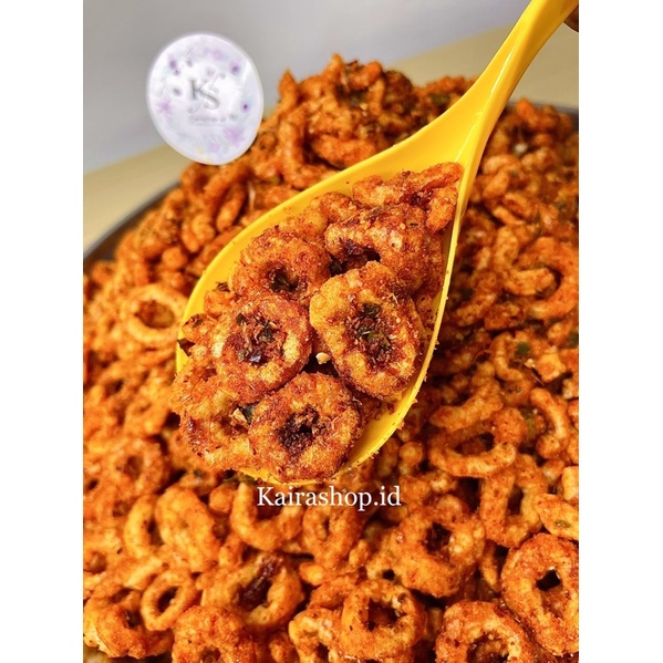 1 KG CINCIN UDANG PEDES DAUN JERUK| ORIGINAL DAUN JERUK | SUPER RENYAH