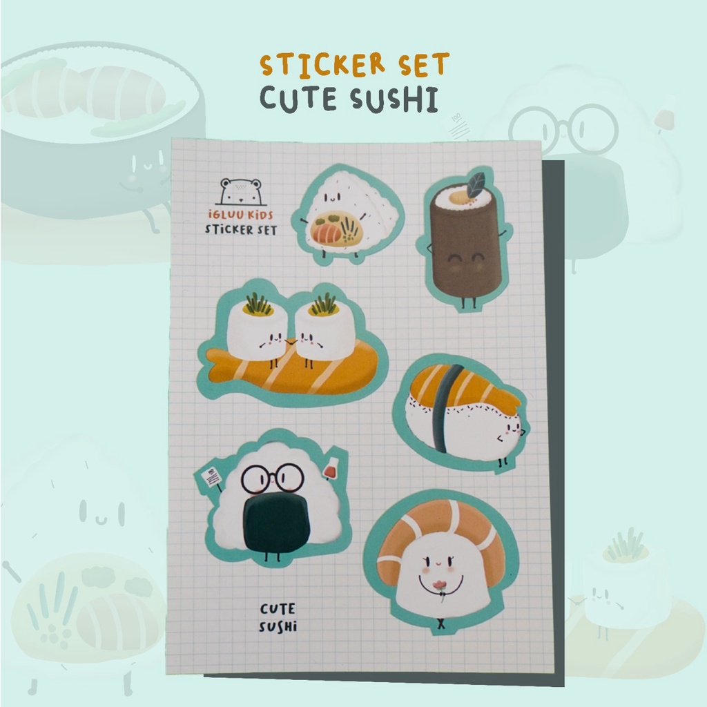 

IGLUUKIDS Sticker - Cute Sushi SC0104