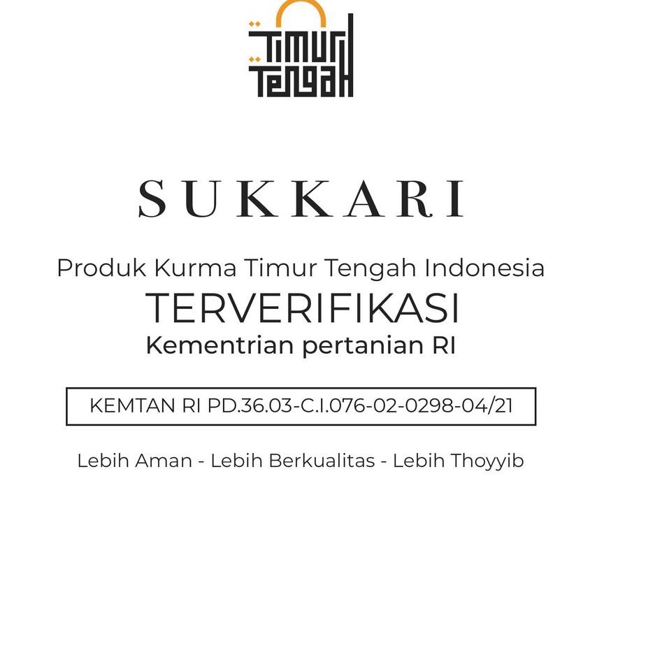 

⚤1HN Kurma Sukari Premium Timur Tengah Kurma Sukkari Original High Quality❝ ..,,