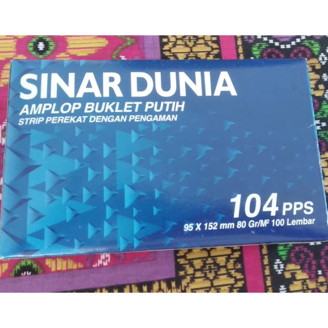 

Amplop sinar dunia murah meriah