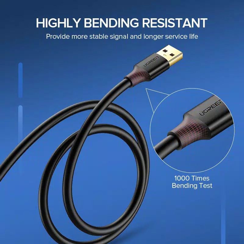 UGREEN Kabel USB 3.0 A Male to A Male untuk Transfer Data Gold Plated