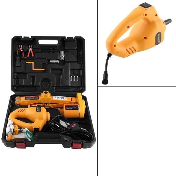 Set Dongkrak Mobil Elektrik Electric Car Jack 2 Ton Set Pembuka Baut