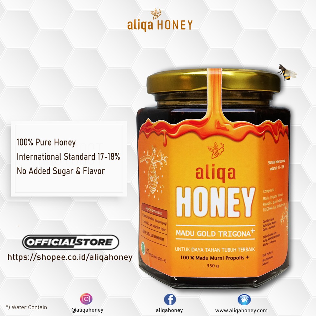 

Madu Murni Gold Trigona - ALIQA HONEY