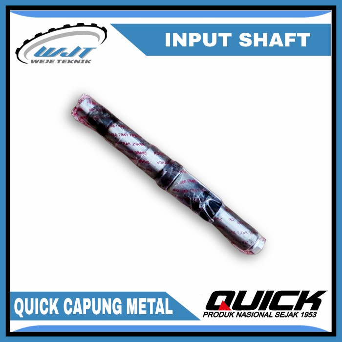 INPUT SHAFT AS UTAMA TRAKTOR QUICK CAPUNG METAL
