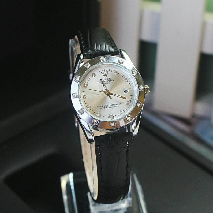 Stok Terbatas Jam Tangan Rolex Wanita / Jtr 960 Hitam
