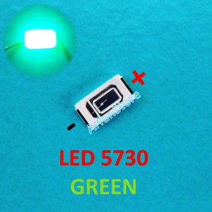 SMD Chip LED 50pcs 5730 Green Lampu Cahaya Hijau