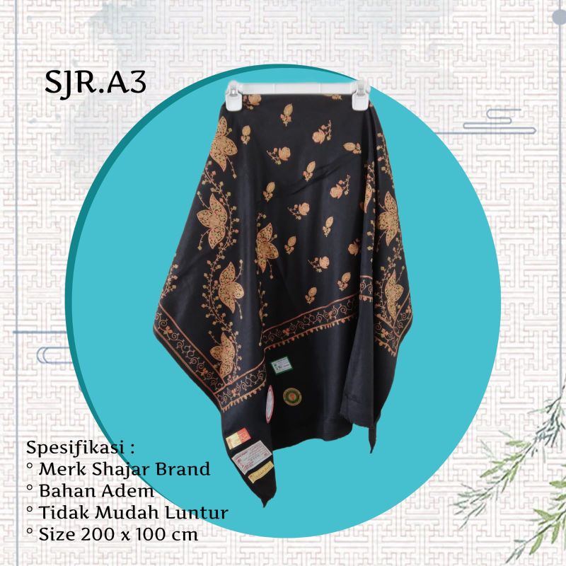 SALE SALE SORBAN HABIB BAHAR KASHMIRI SULAM  MOTIF HITAM