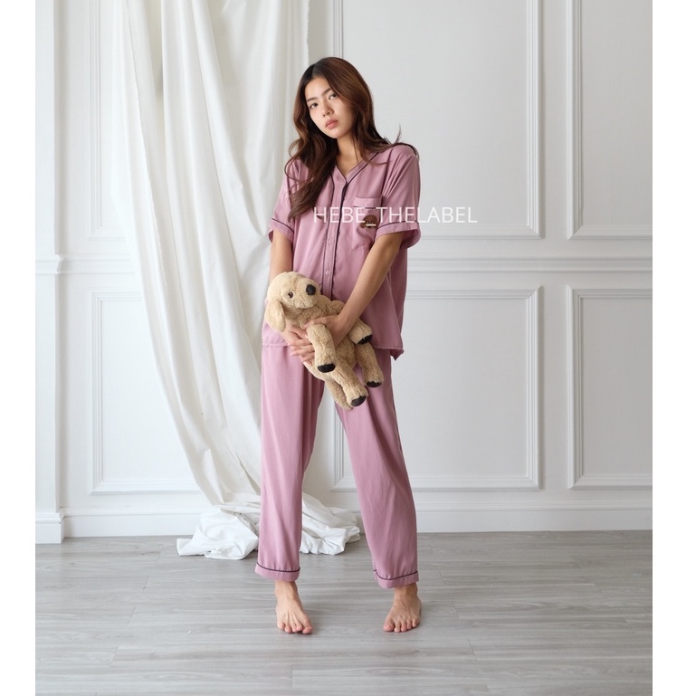 Ren Pajamas Poodle - Atasan Celana Baju Tidur Setelan Wanita