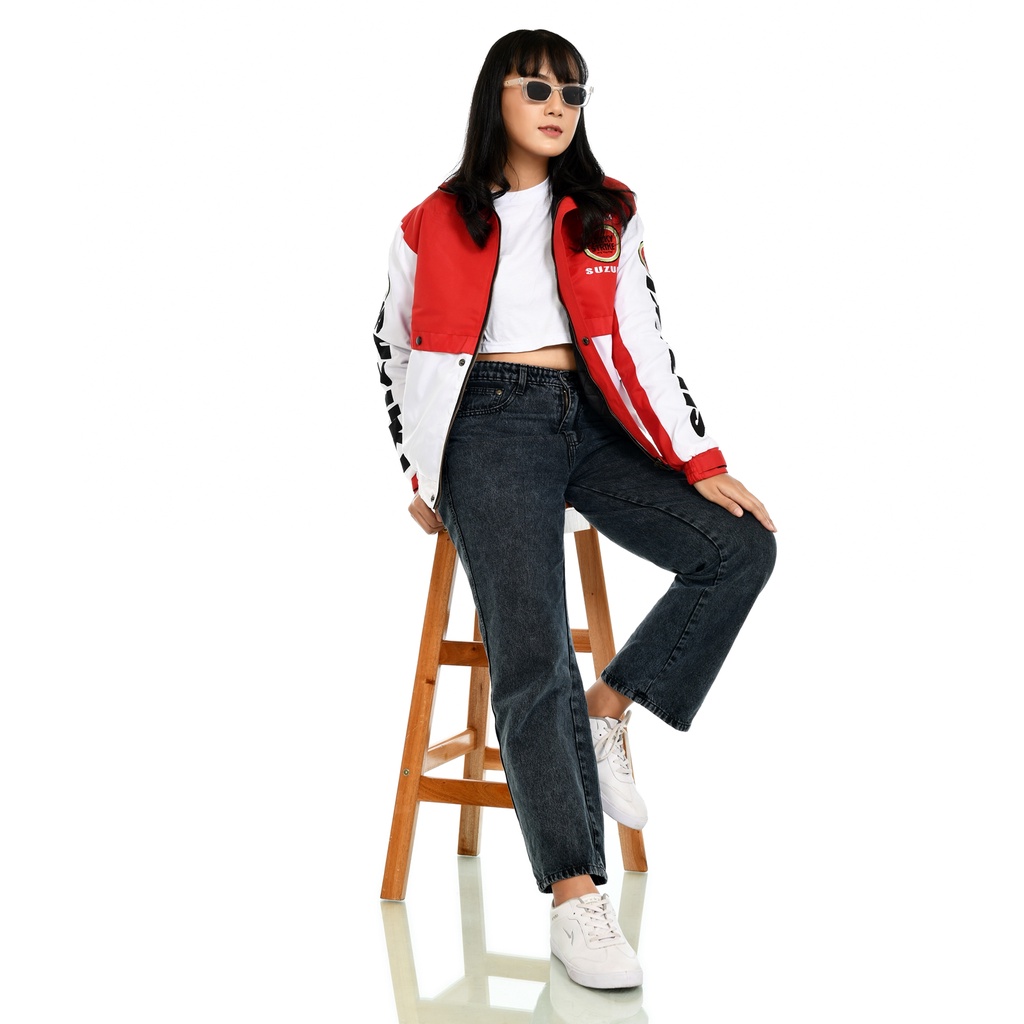 Jaket Motor Pria Team Suzuki Lucky Classic Vintage Terbaru Waterproof Satria Fu Hiu Lumba Lscm Rk Co