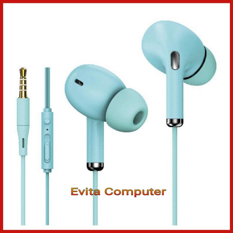 Headset Stereo U28 Macaron Handsfree Extra Bass