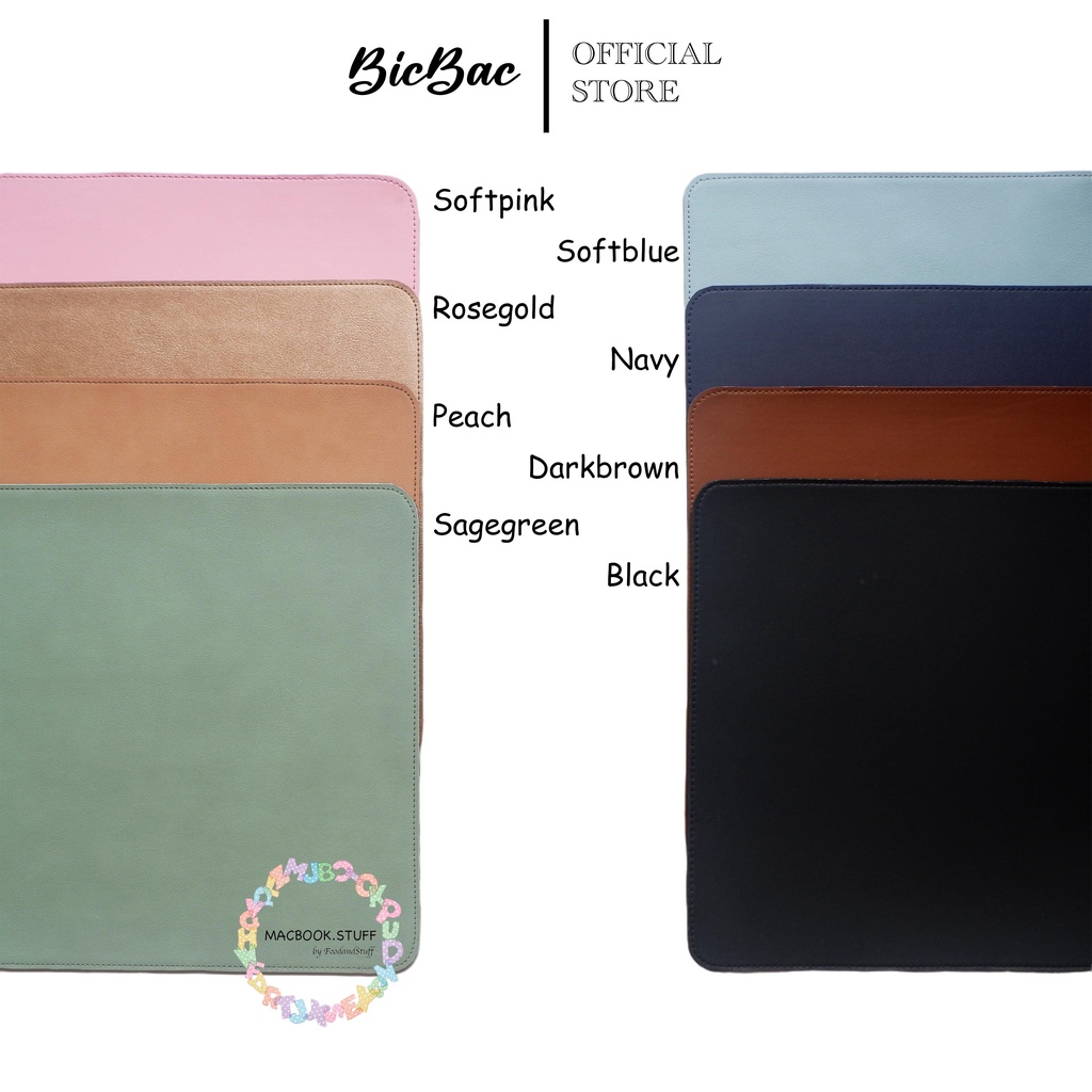 BICBAC MOUSEPAD BESAR 60X30 cm LEATHER KULIT TEMPAT ALAS MOUSE ANTI SLIP GAMING MACBOOK LENOVO ASUS DELL