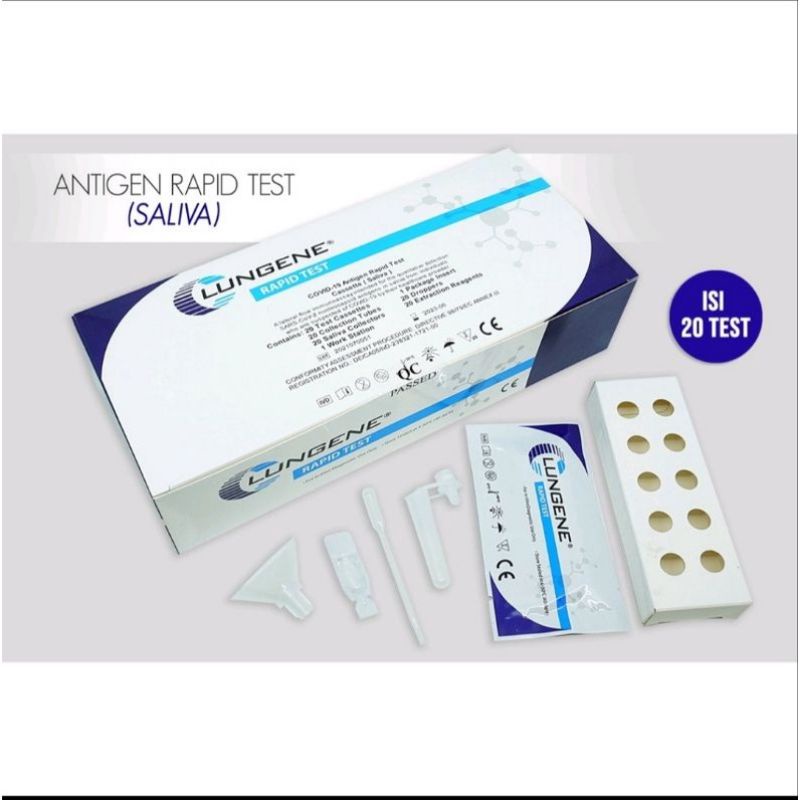 test air liur saliva lungene