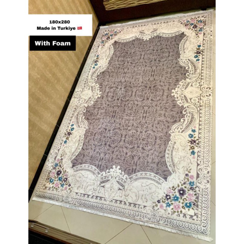 karpet Turkey Shabby Chic 🇹🇷 180x280 Pakai Foam