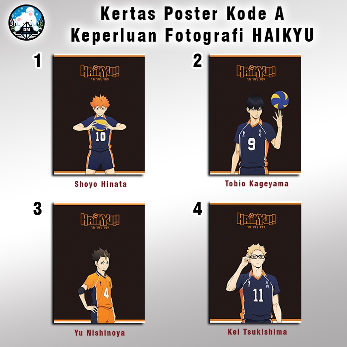Kertas Poster Wallpaper Dinding Haikyu Keperluan Fotografi HAIKYU Anime