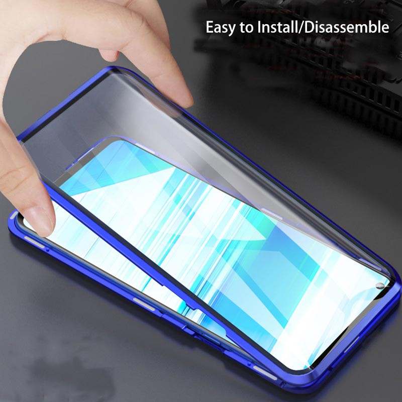 Case Magnet Dobble Glass Oppo A53 A33 A92 A31 A5/A9 2020 A5S/A7/A12 A3s/A5/A12a/C1 RENO4  RENO4f RENO5