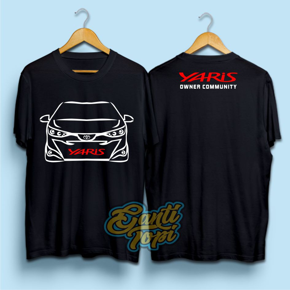 Kaos Distro Mobil Club - Kaos Toyota Yaris - 100% Cotton Combad 30s