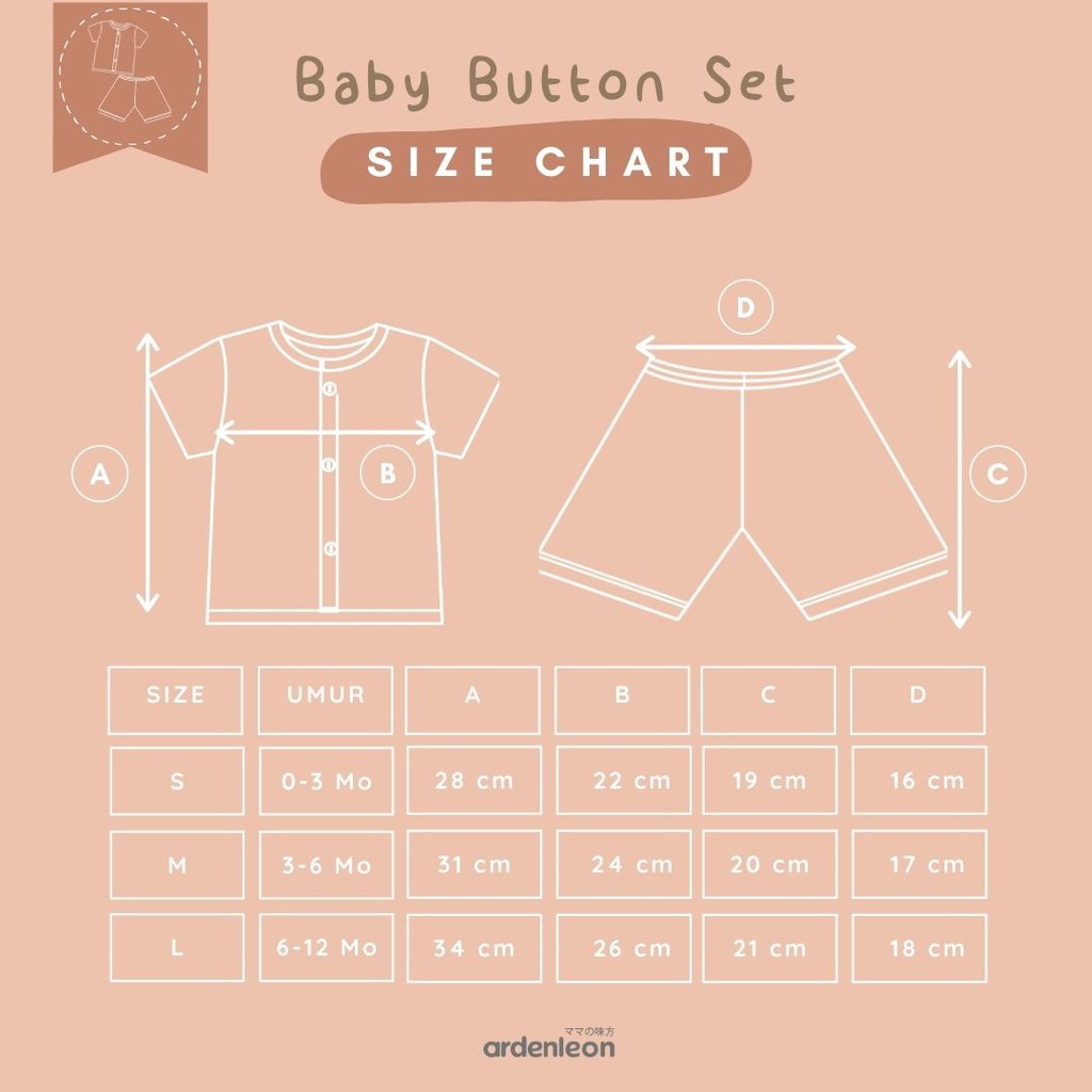 Makassar ! Baby Button Set ARDENLEON SS 04