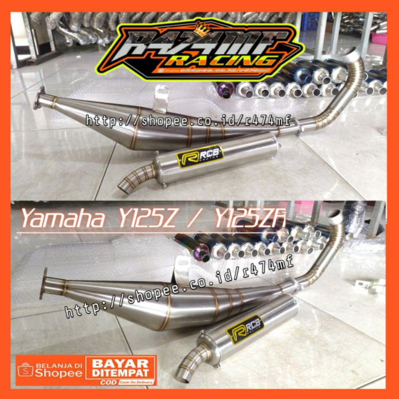 Knalpot Yamaha Y125z Y125zr RCB Stainless